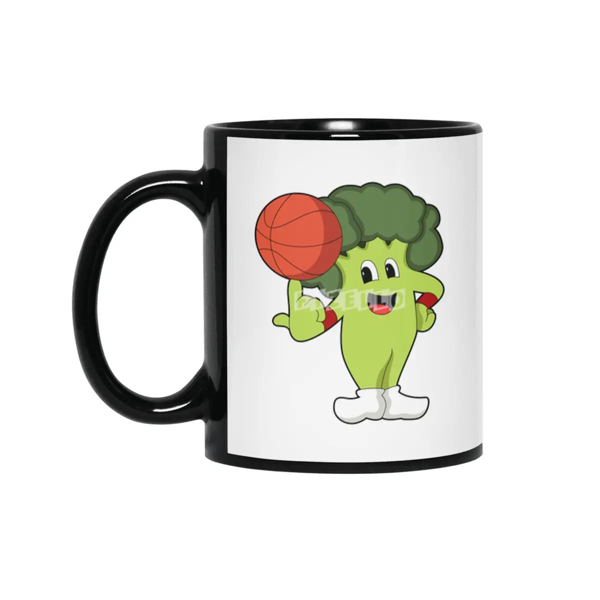 Broccoli at Basketball Sports Siyah Kupa