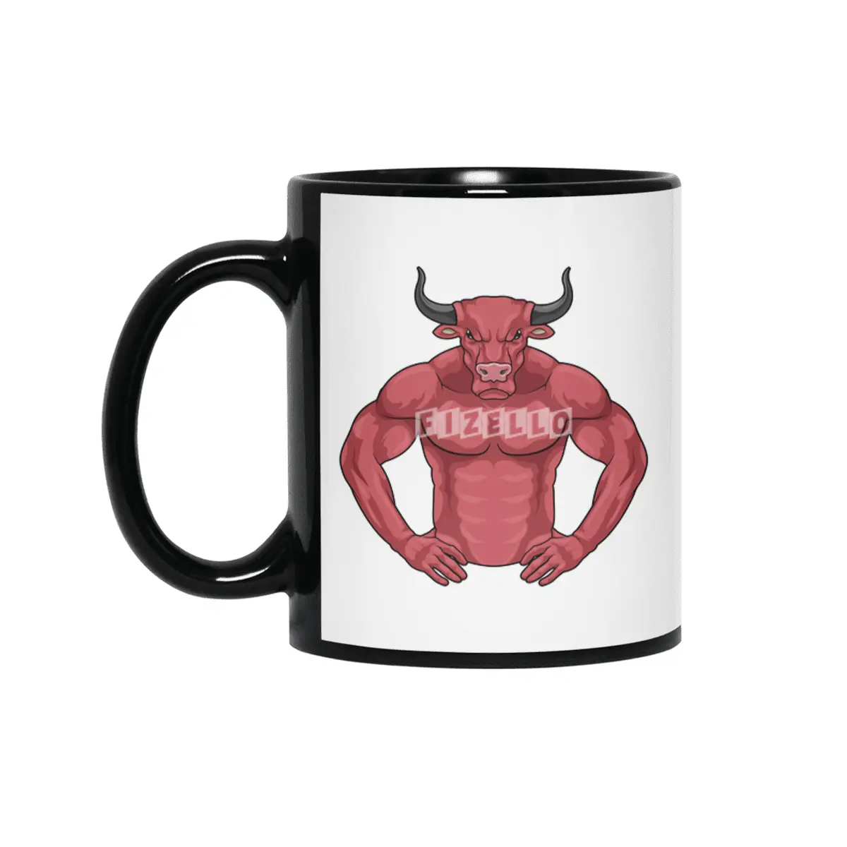 Bull as Bodybuilder extreme Siyah Kupa