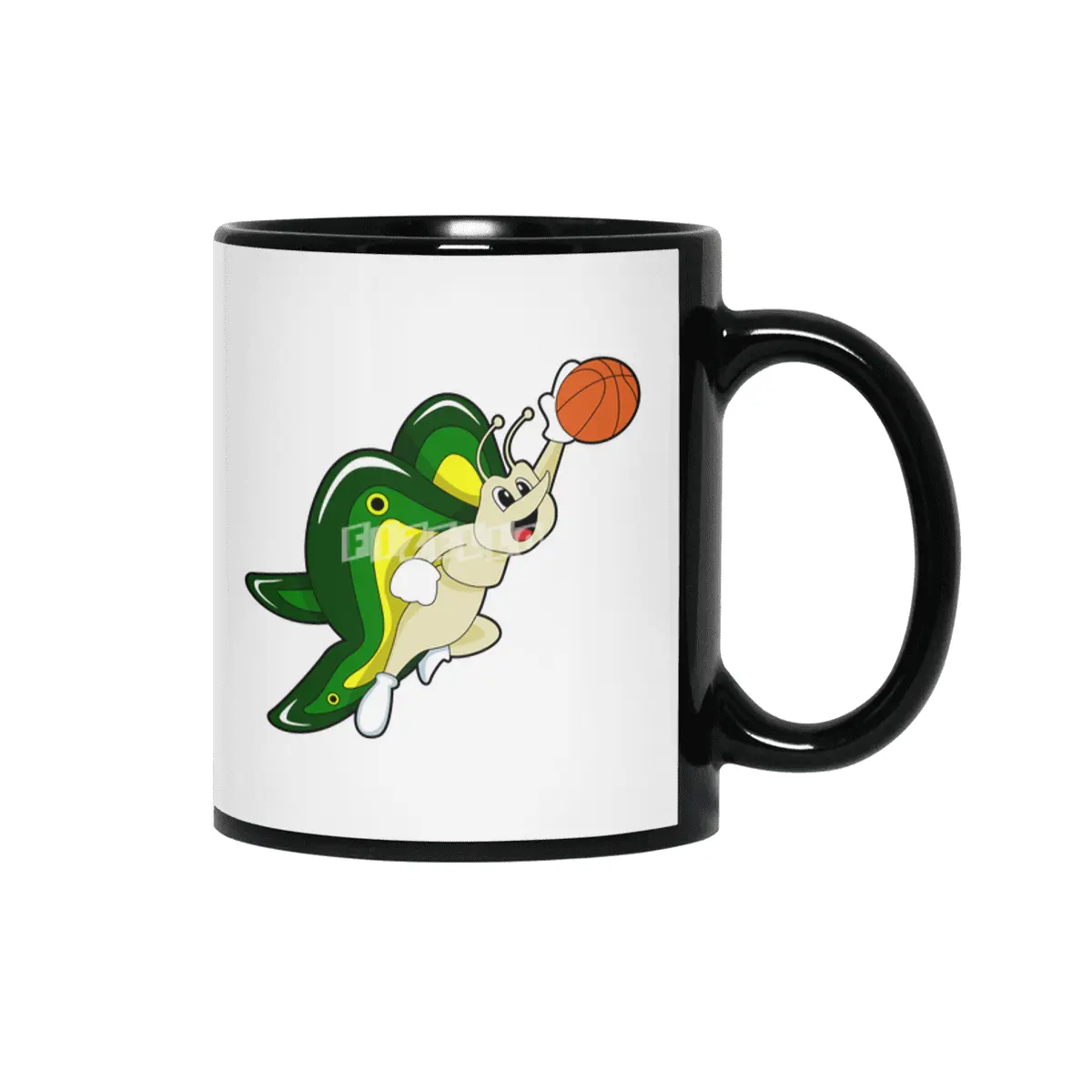 Butterfly at Basketball Sports Siyah Kupa
