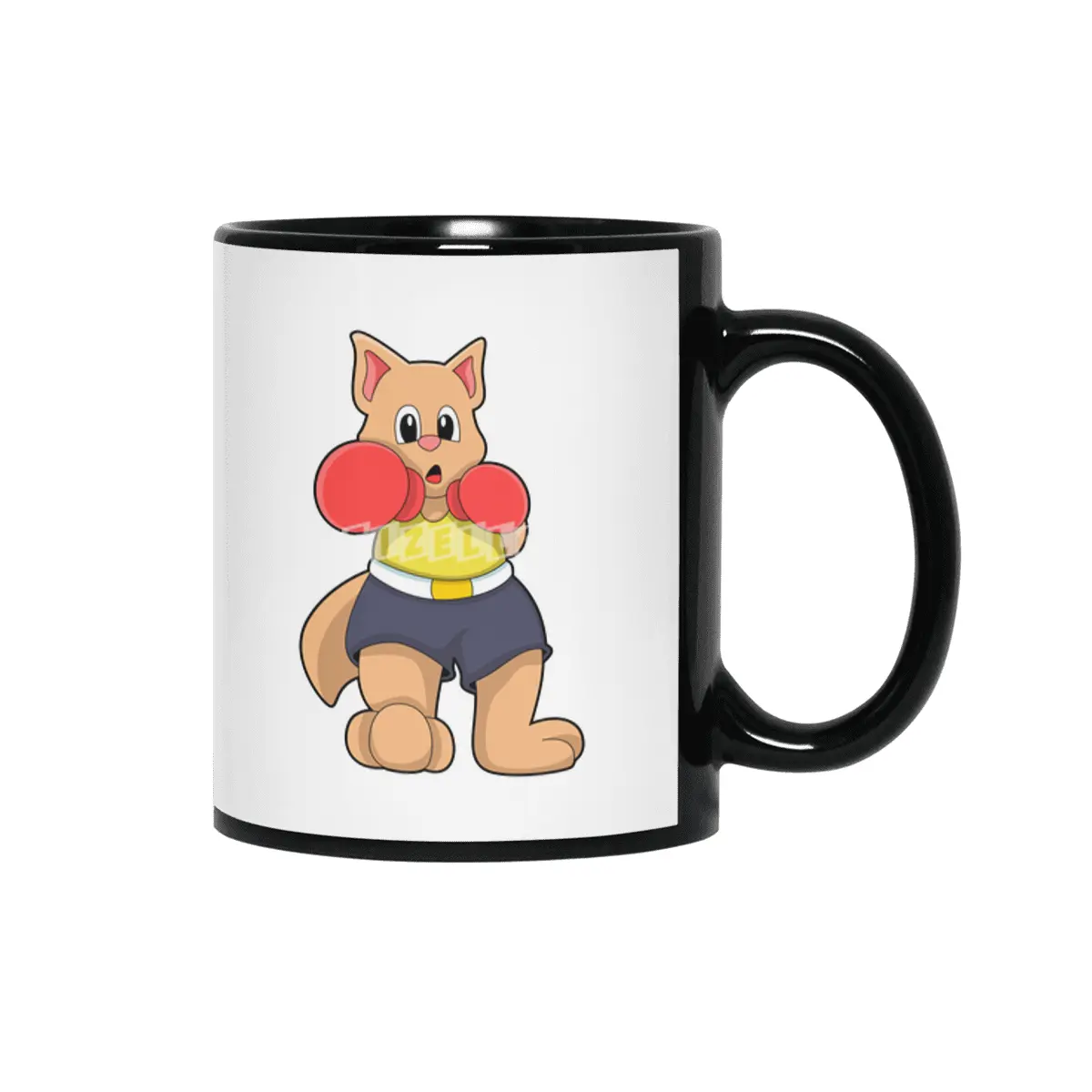 Cat as Boxer at Boxing Siyah Kupa