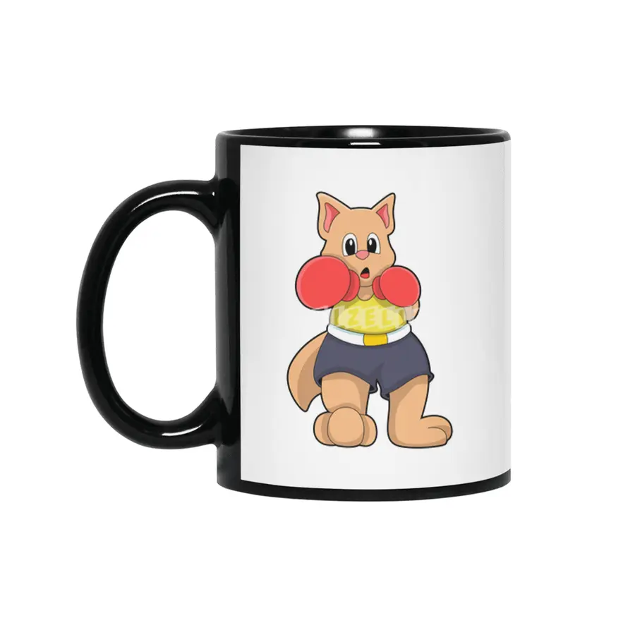 Cat as Boxer at Boxing Siyah Kupa
