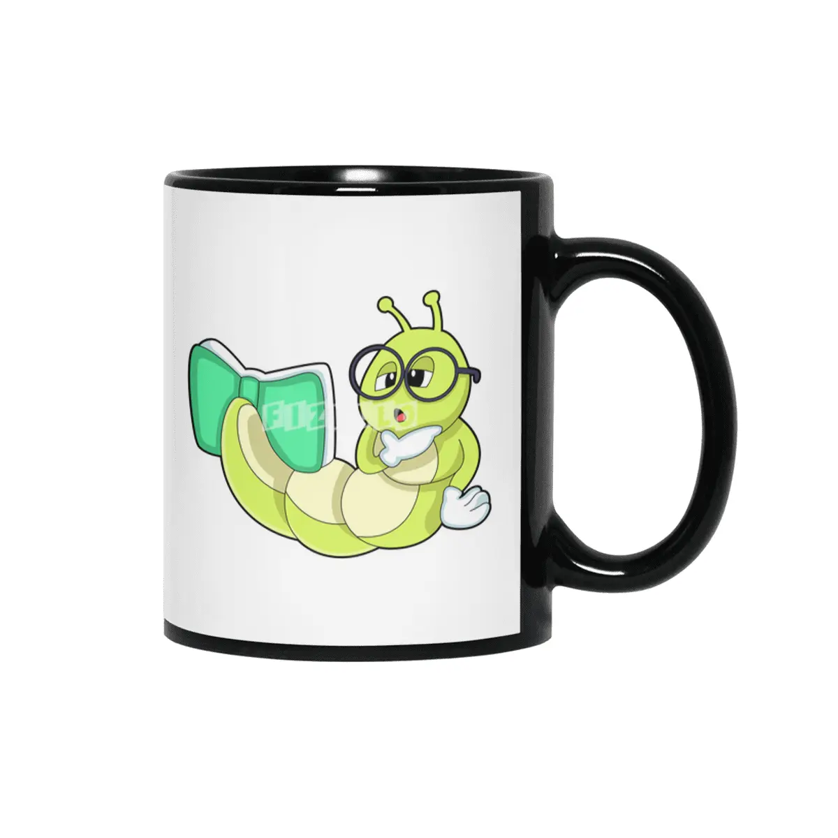 Caterpillar with Book Siyah Kupa