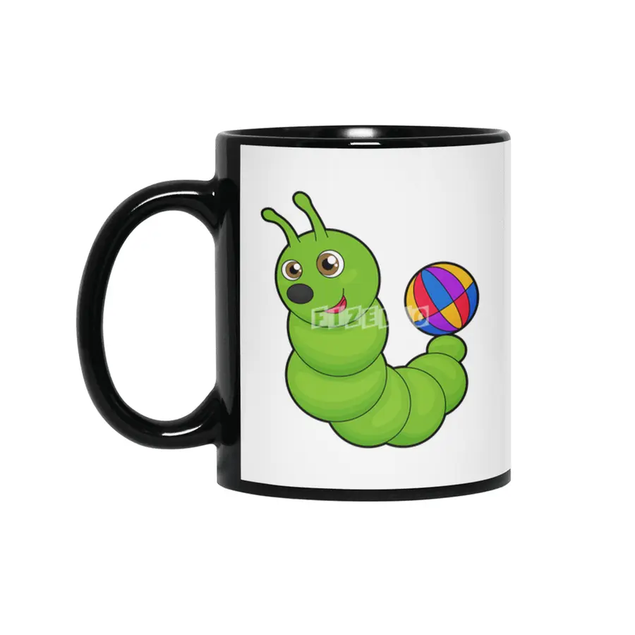 Caterpillar with Water polo Siyah Kupa