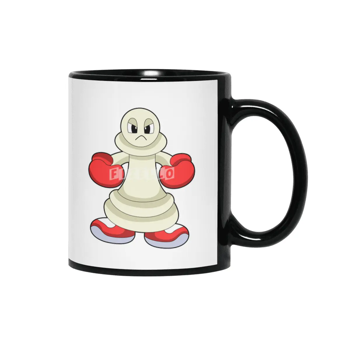 Chess piece Pawn as Boxer with Boxing gloves Siyah Kupa