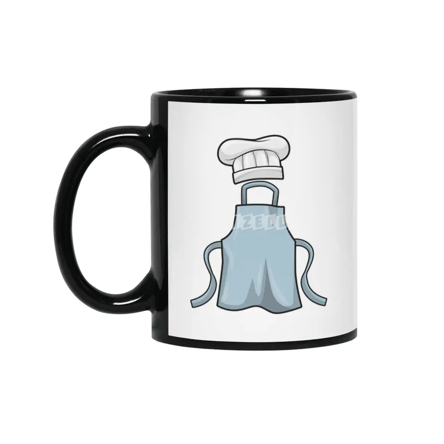 Cooking apron and Cooking hat Siyah Kupa