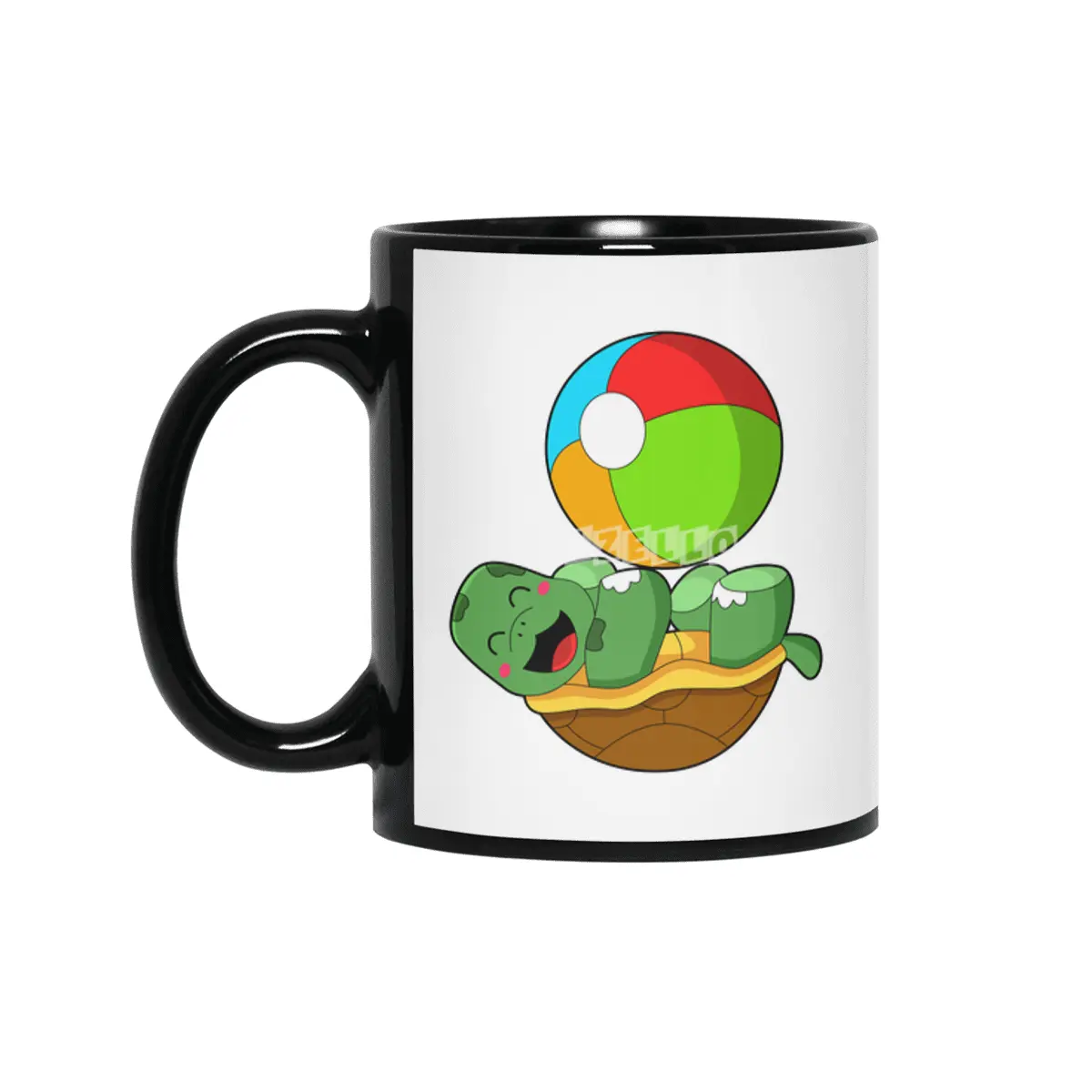 Turtle with Water polo Siyah Kupa
