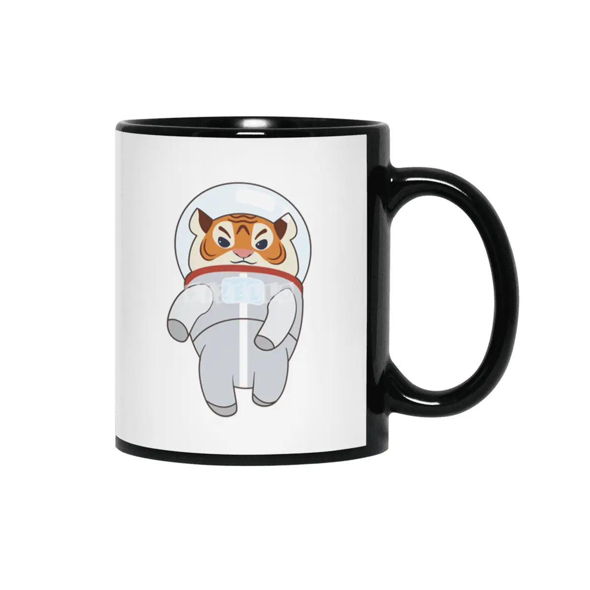 Tiger as Spaceman Costume Siyah Kupa