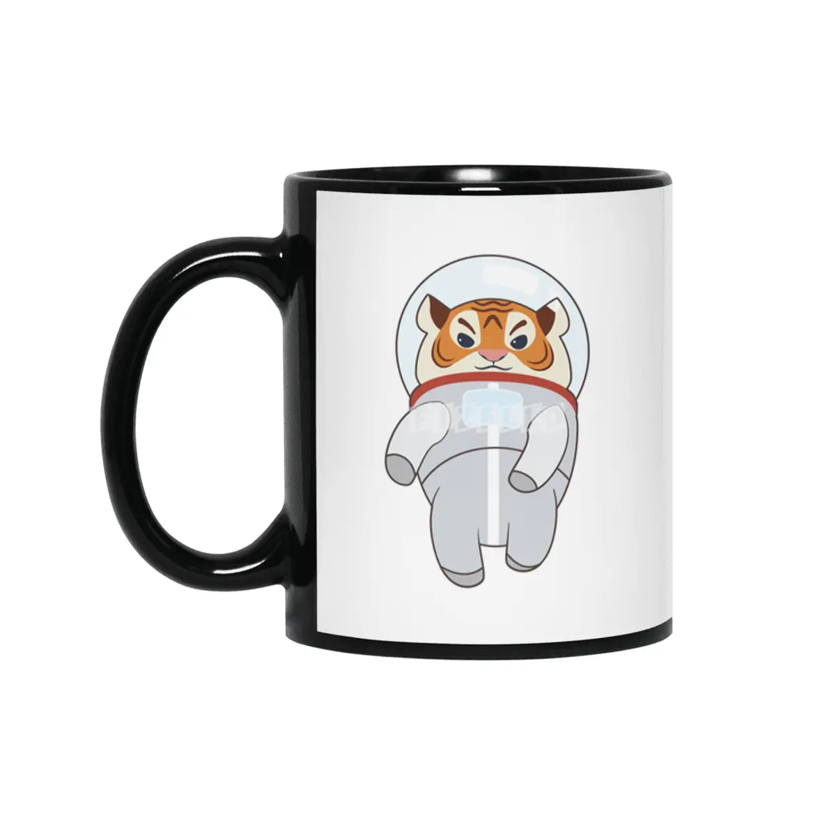 Tiger as Spaceman Costume Siyah Kupa