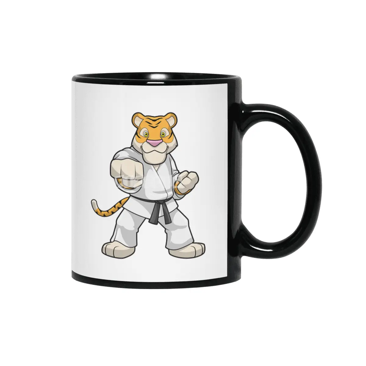 Tiger at Martial arts Karate Siyah Kupa