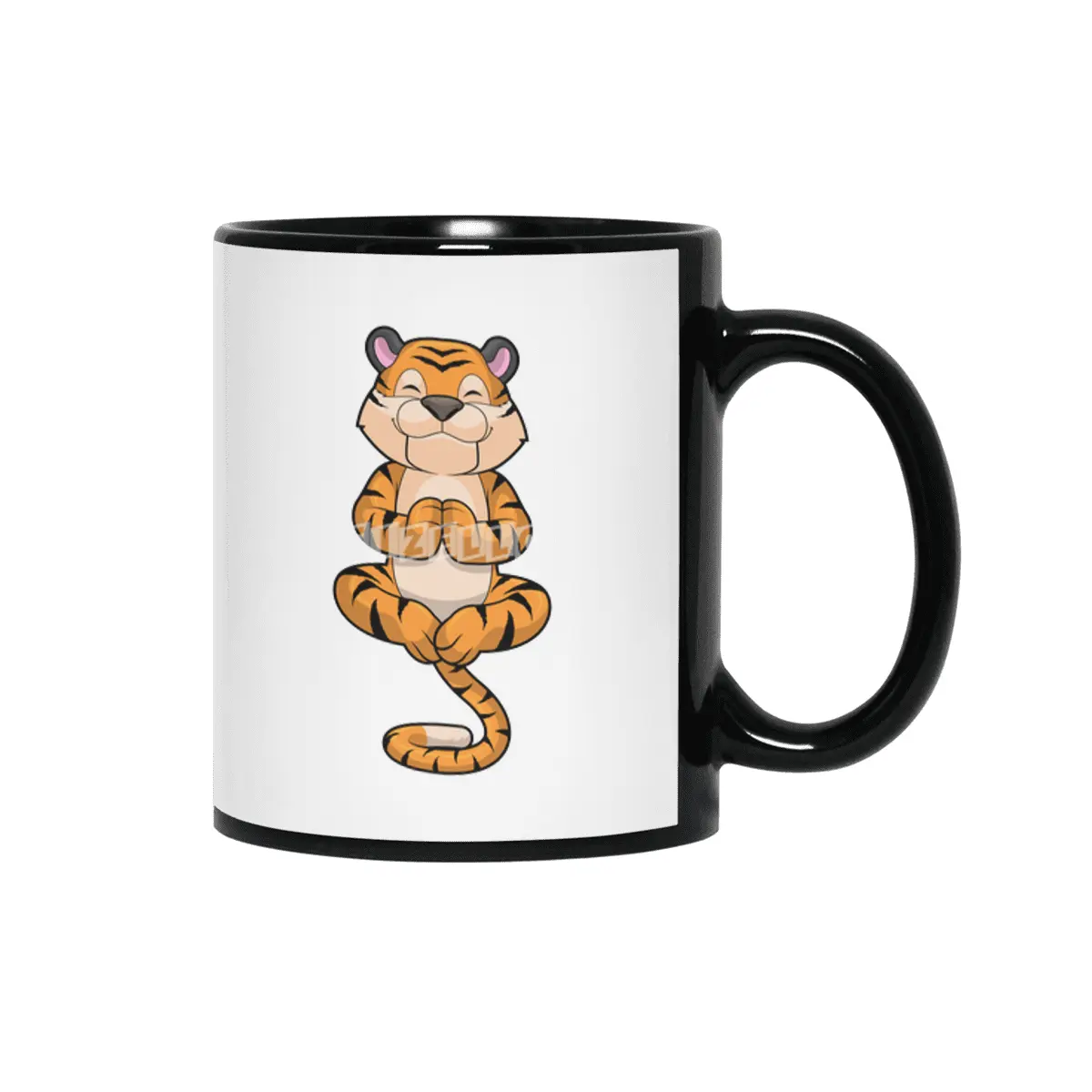 Tiger at Yoga Fitness Siyah Kupa