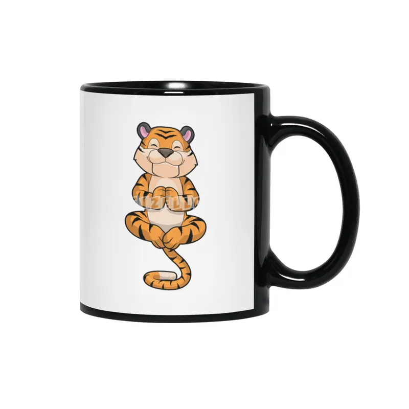 Tiger at Yoga Fitness Siyah Kupa