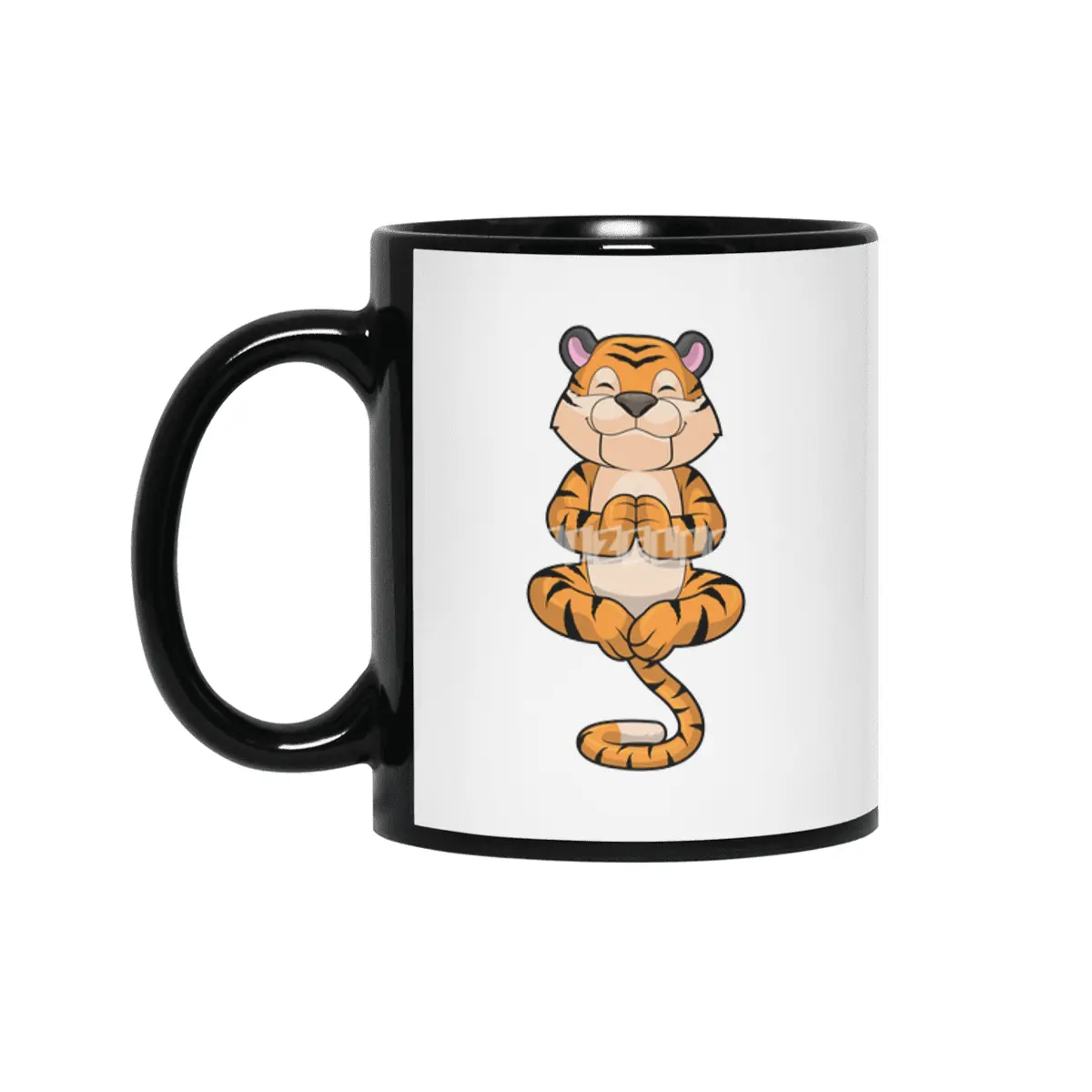 Tiger at Yoga Fitness Siyah Kupa