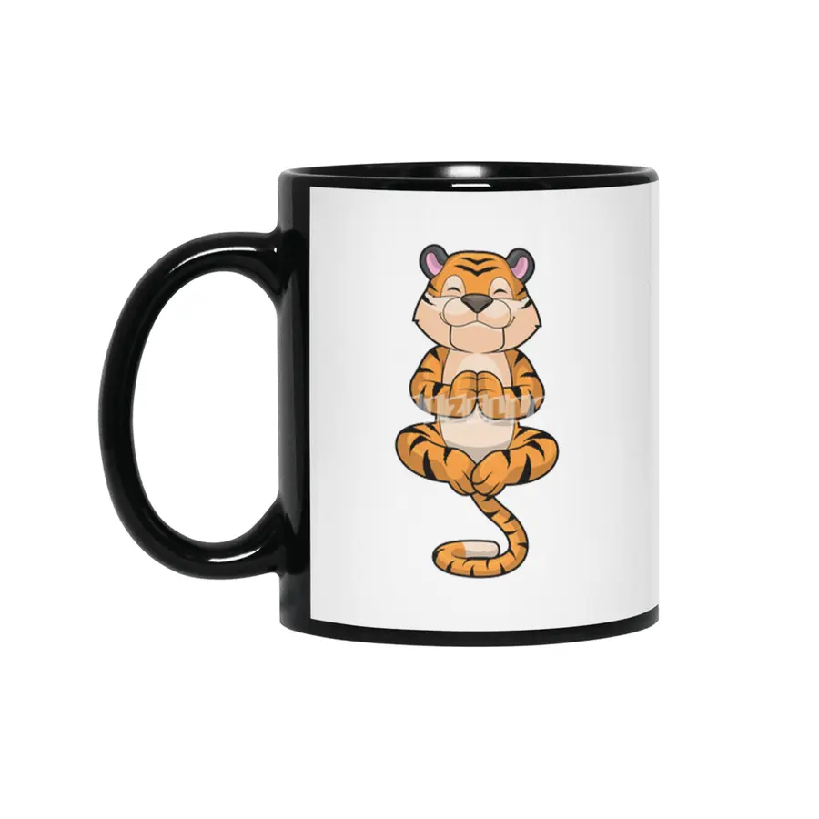 Tiger at Yoga Fitness Siyah Kupa