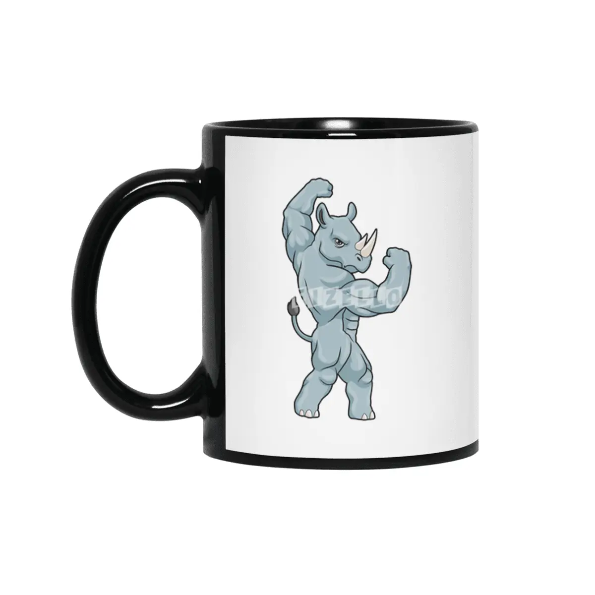 Rhino as Bodybuilder extreme Siyah Kupa