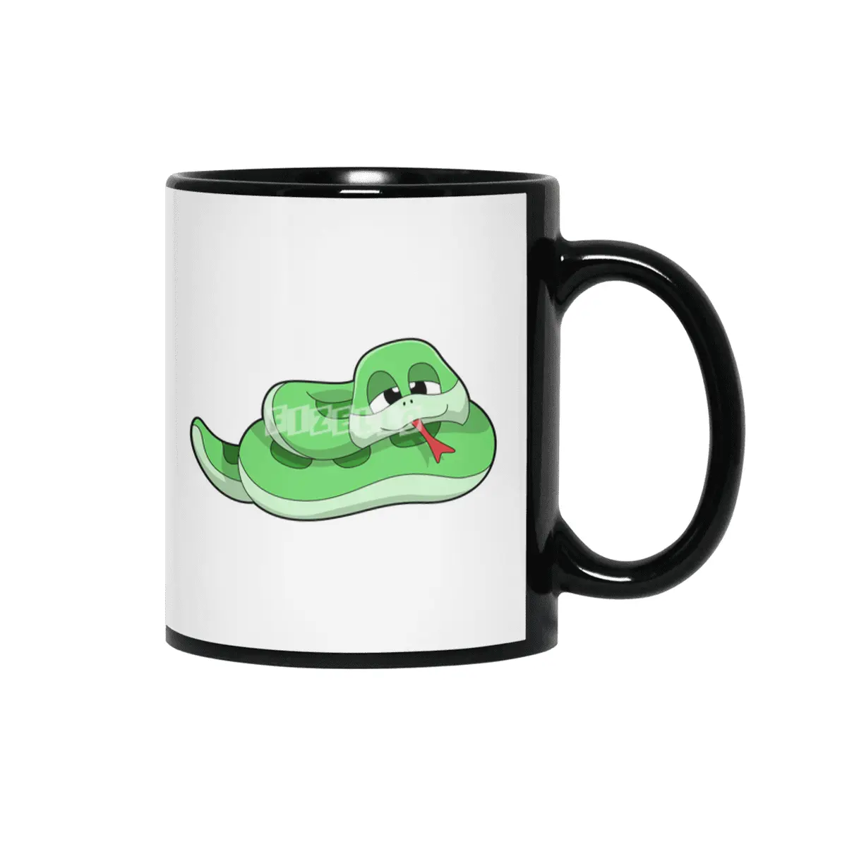 Snake with green Stains Siyah Kupa