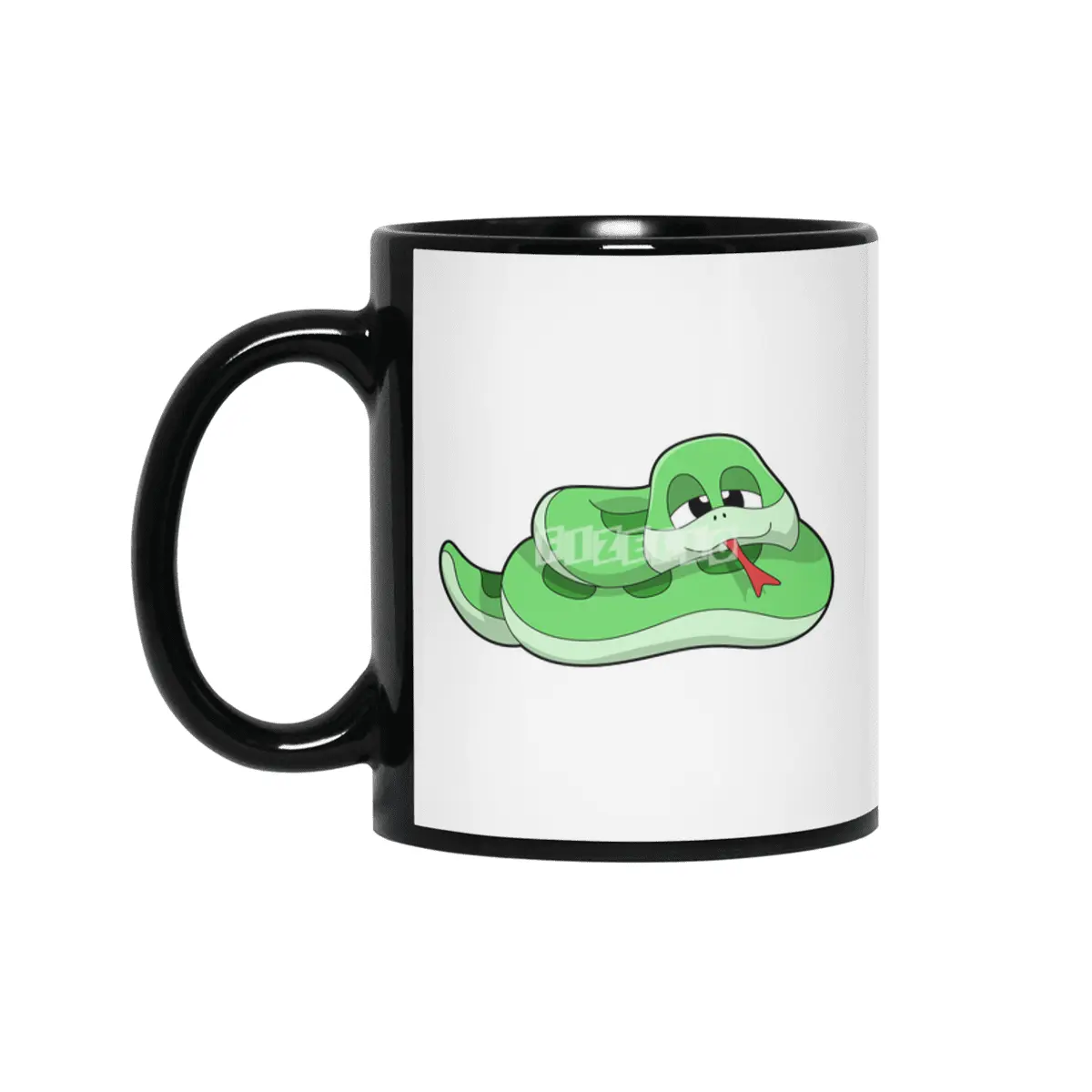 Snake with green Stains Siyah Kupa