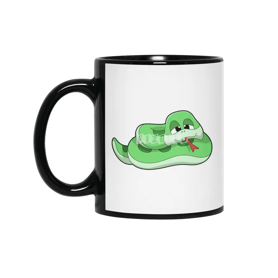 Snake with green Stains Siyah Kupa
