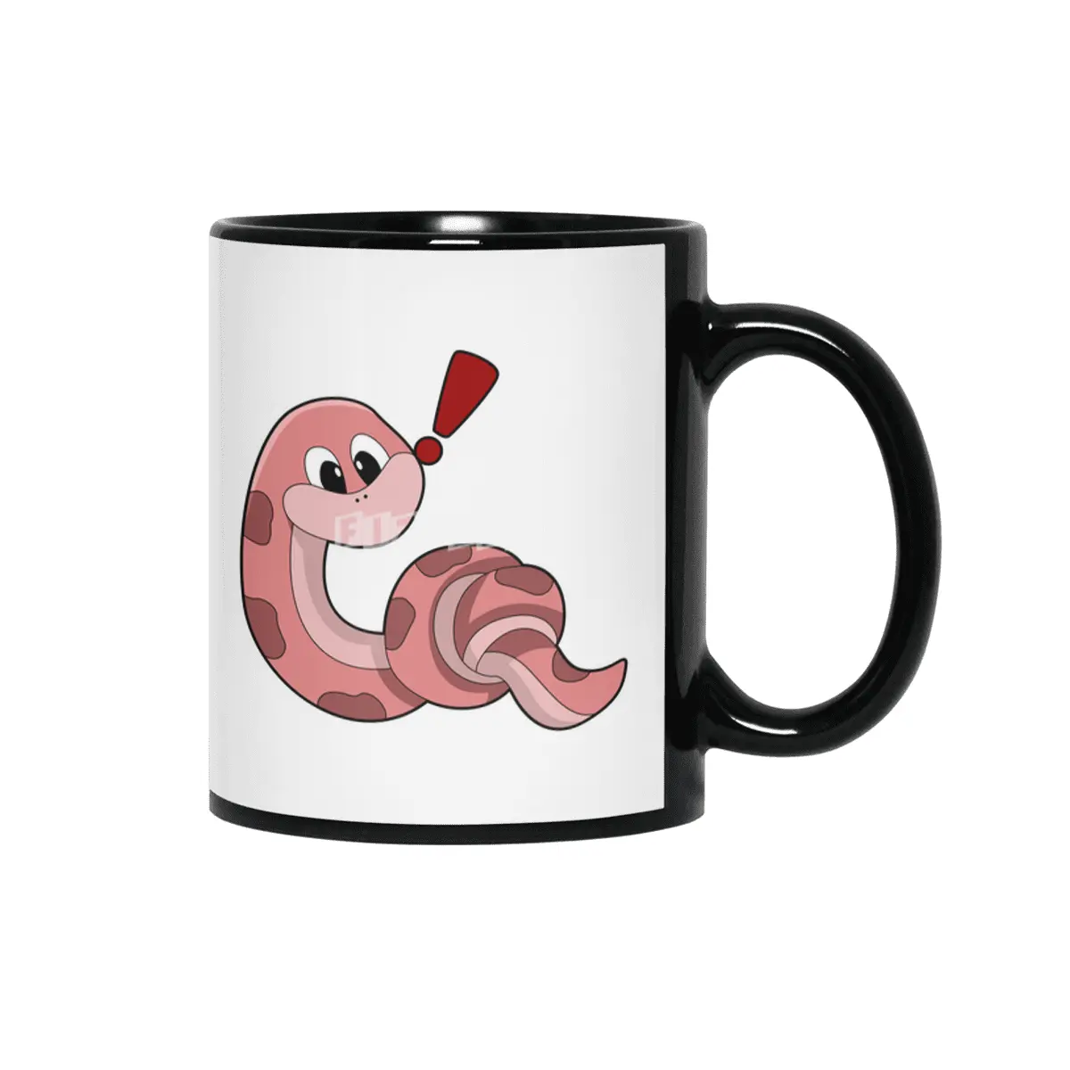 Snake with red Stains Siyah Kupa