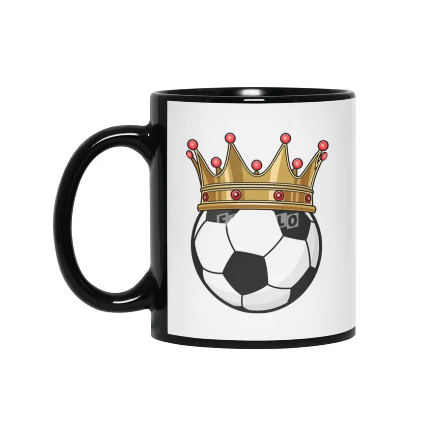 Soccer Crown King Siyah Kupa
