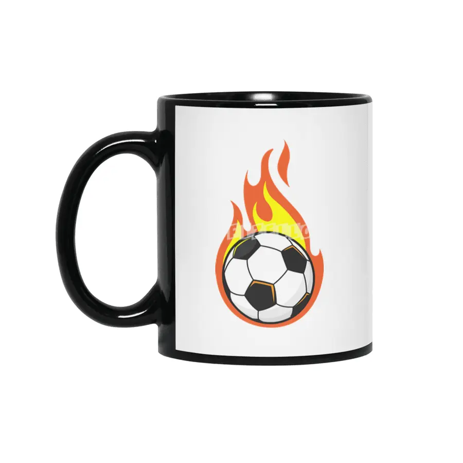 Soccer on Fire Siyah Kupa