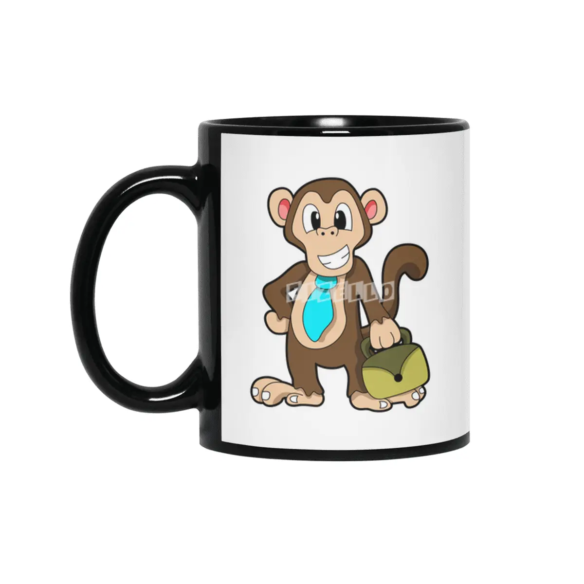 Monkey with Bag Siyah Kupa