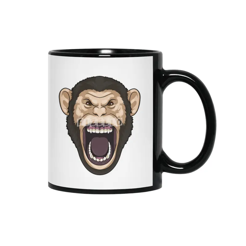 Monkey with black Hairs Siyah Kupa