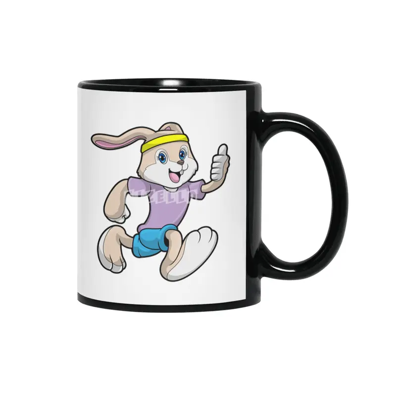 Rabbit at Jogging with Headband Siyah Kupa