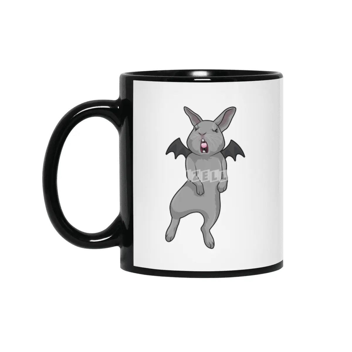 Rabbit with Bat wing Siyah Kupa