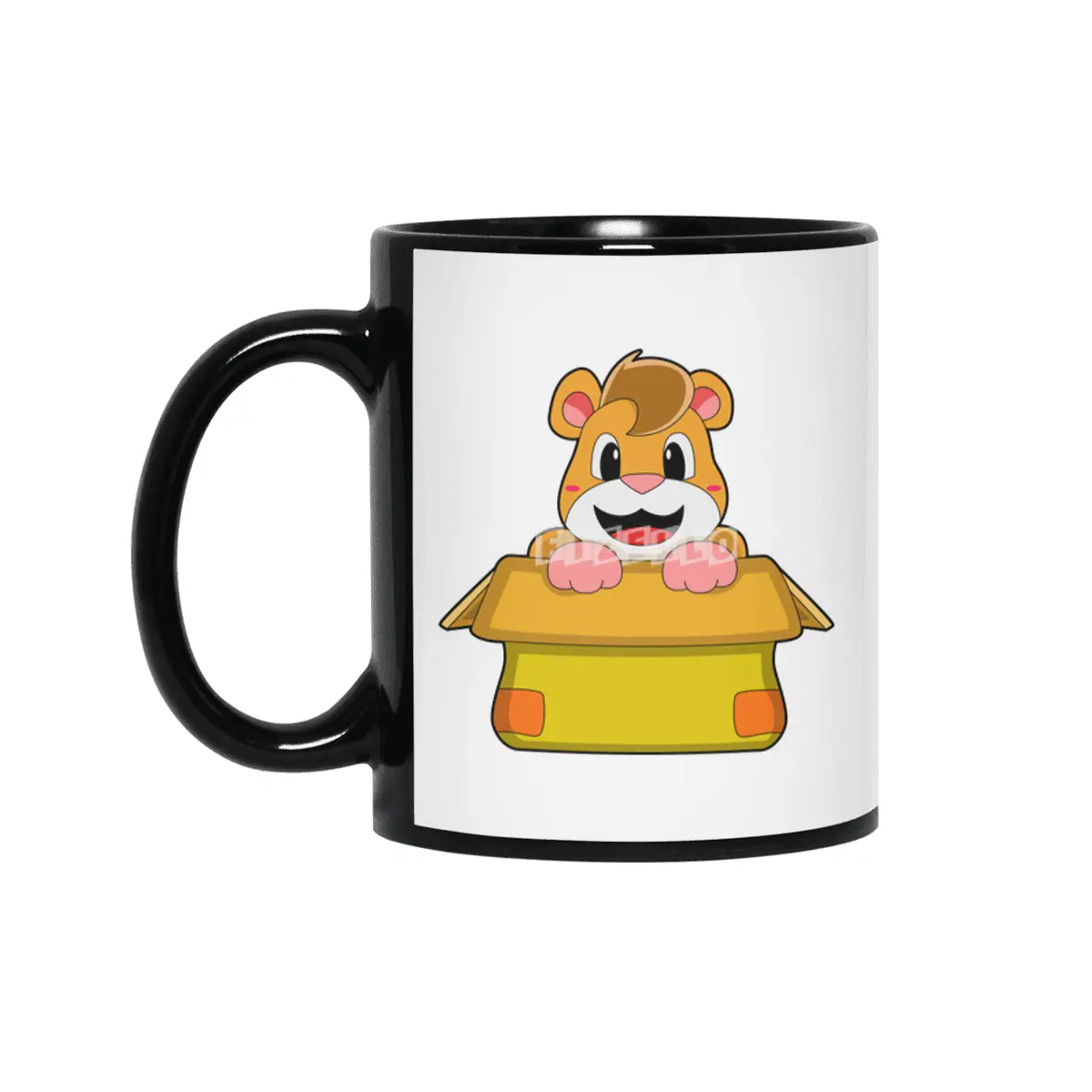 Hamster with Box Siyah Kupa