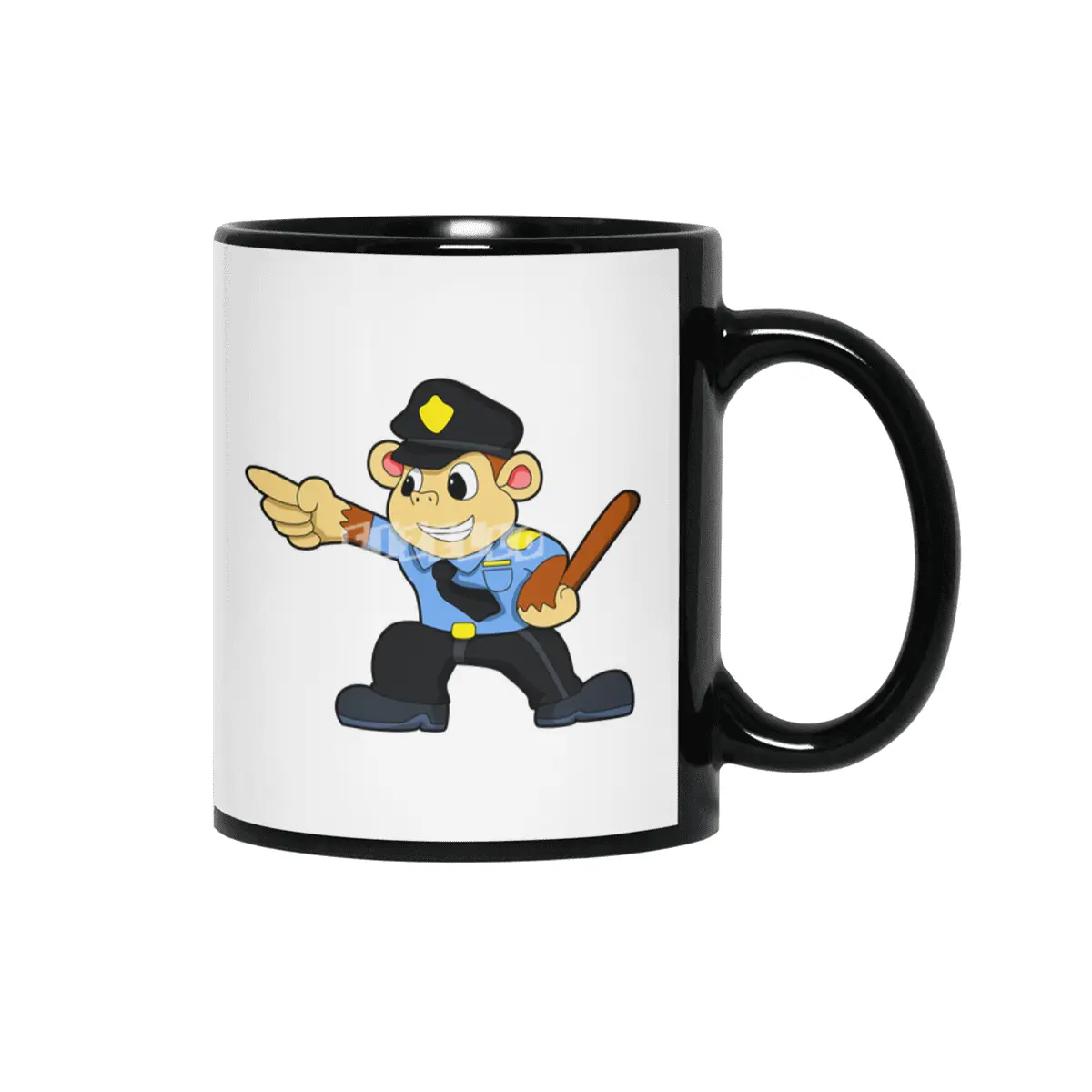 Monkey as Police officer - Police Siyah Kupa