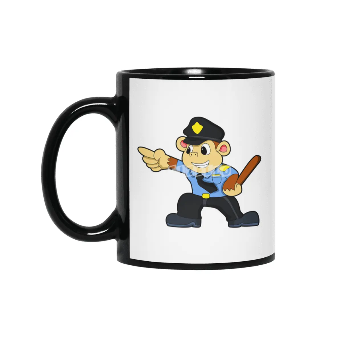 Monkey as Police officer - Police Siyah Kupa