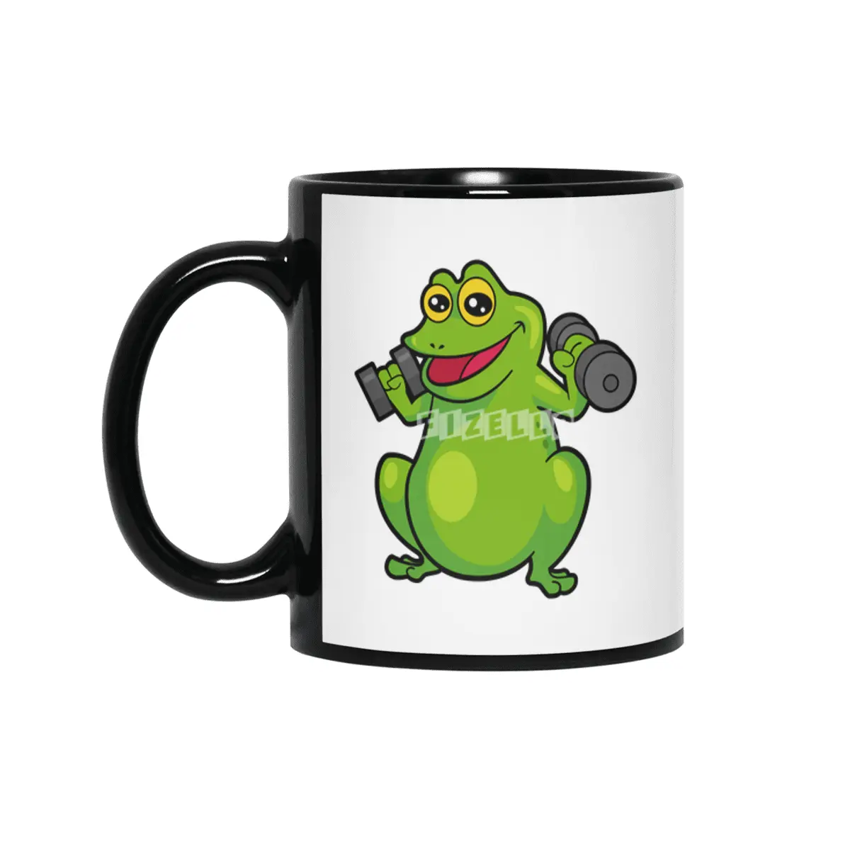 Frog at shoulder training with Dumbbells Siyah Kupa
