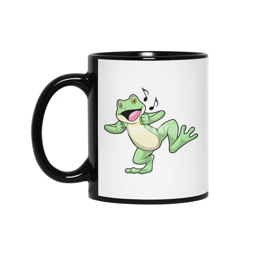 Frog Music Dance Siyah Kupa