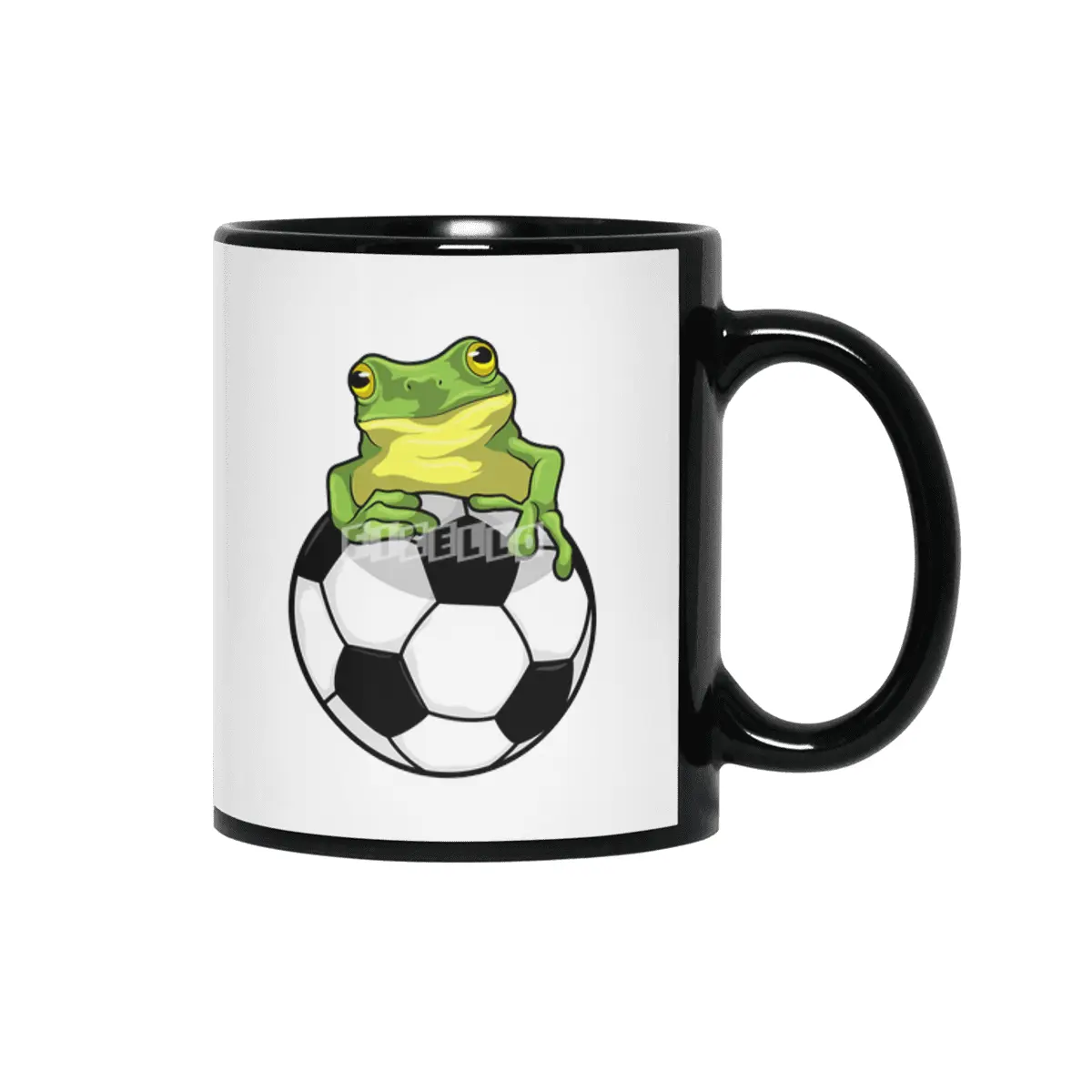 Frog with Soccer ball Siyah Kupa