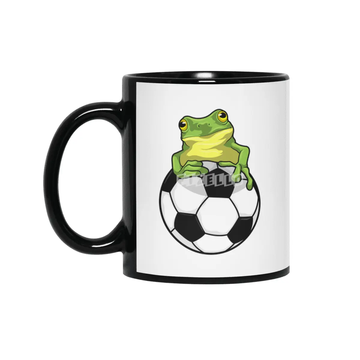 Frog with Soccer ball Siyah Kupa