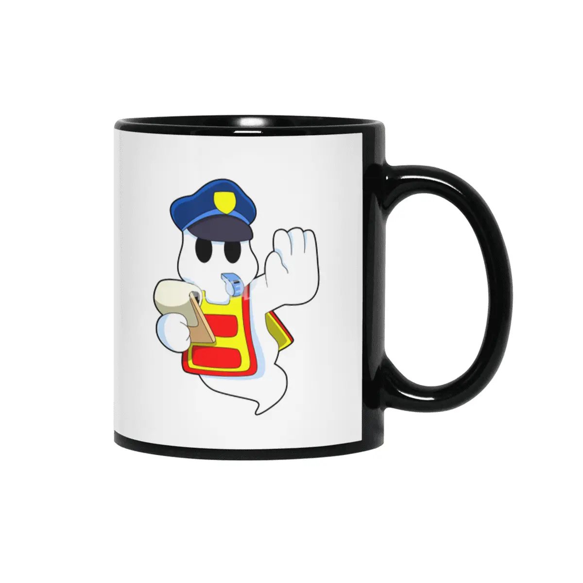 Ghost as Police officer with Whistle Siyah Kupa