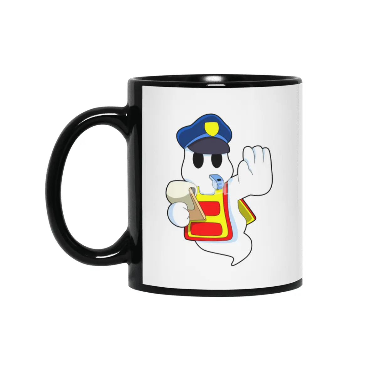 Ghost as Police officer with Whistle Siyah Kupa