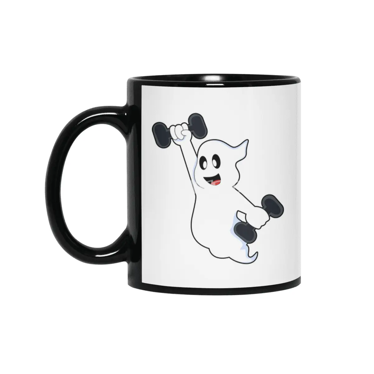 Ghost at Strength training with Dumbbells Siyah Kupa