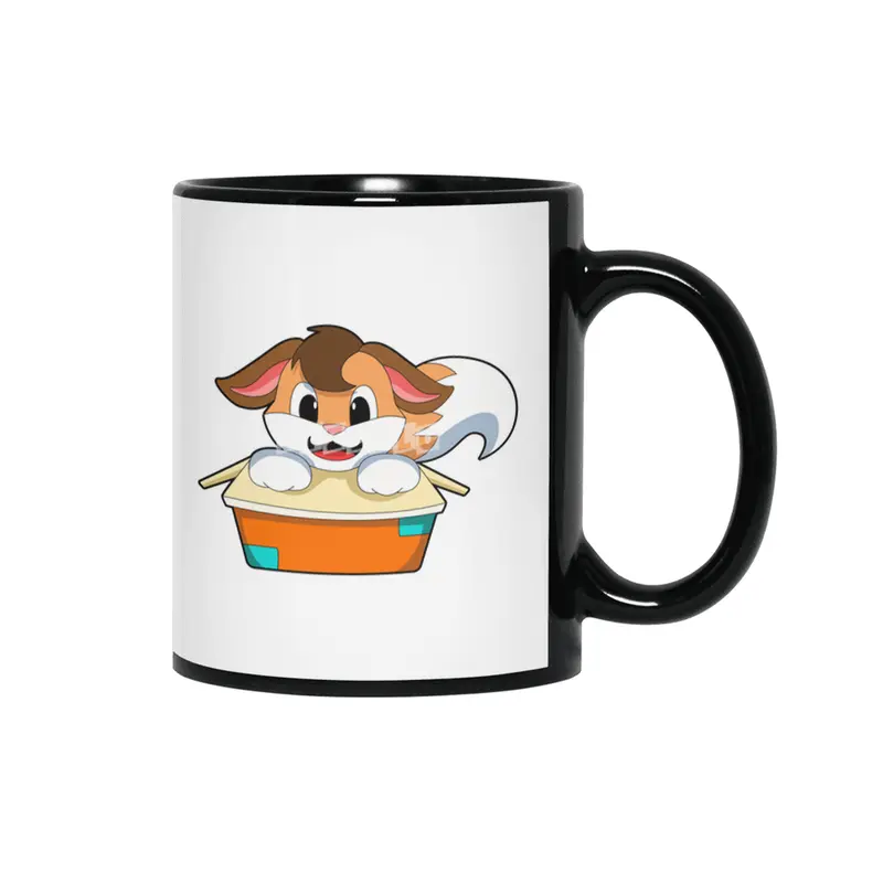 Fox with Box Siyah Kupa