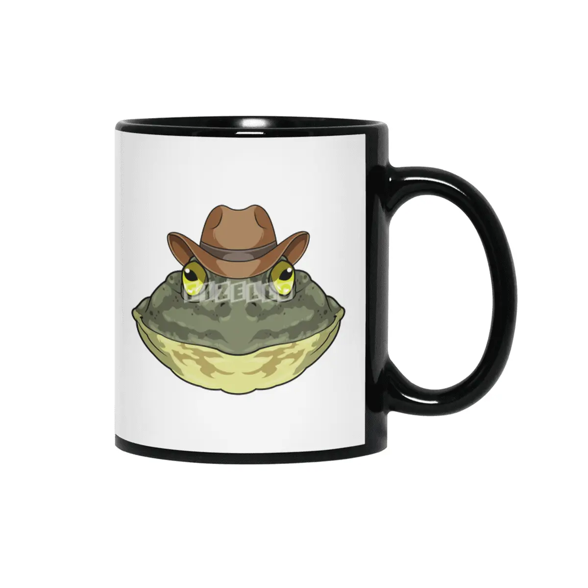 Frog as Cowboy with Hat Siyah Kupa
