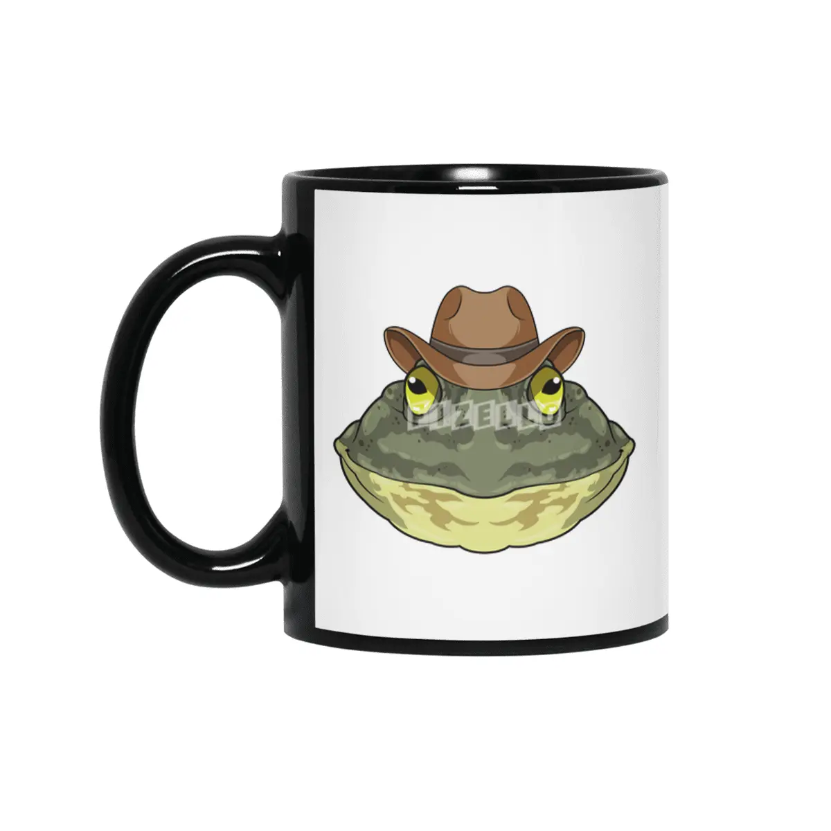Frog as Cowboy with Hat Siyah Kupa