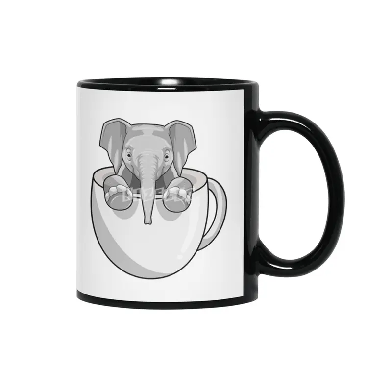 Elephant with Cup Siyah Kupa