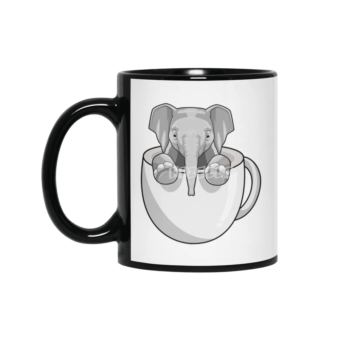 Elephant with Cup Siyah Kupa