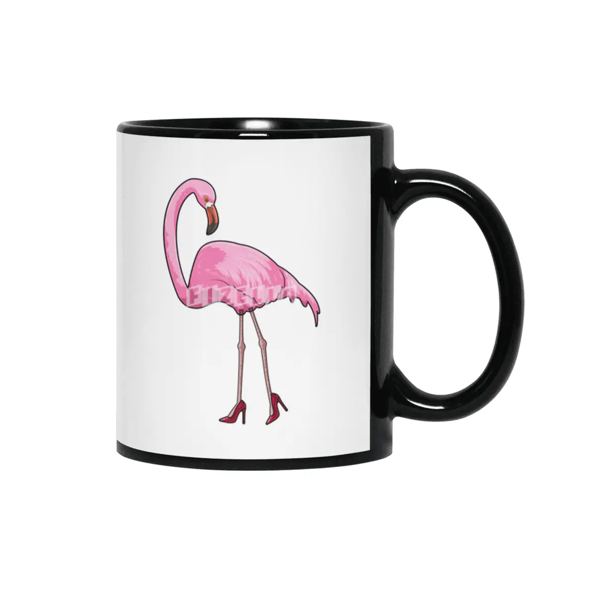 Flamingo with High heels Siyah Kupa