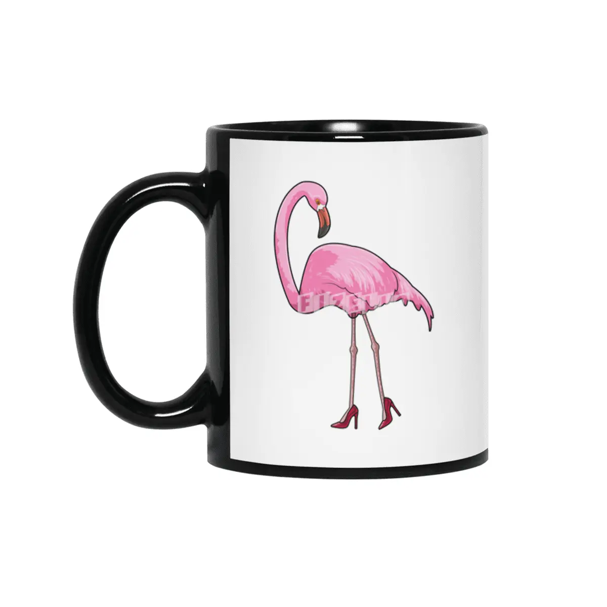 Flamingo with High heels Siyah Kupa