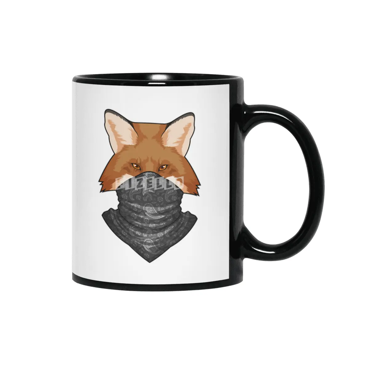 Fox as Bandit with Kerchief Siyah Kupa