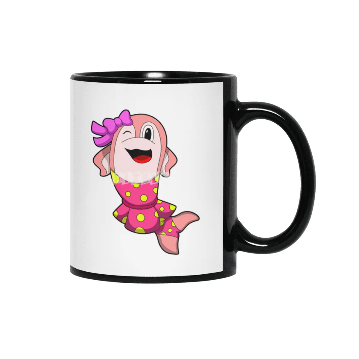 Dolphin at Ballet with Skirt & Bow Siyah Kupa