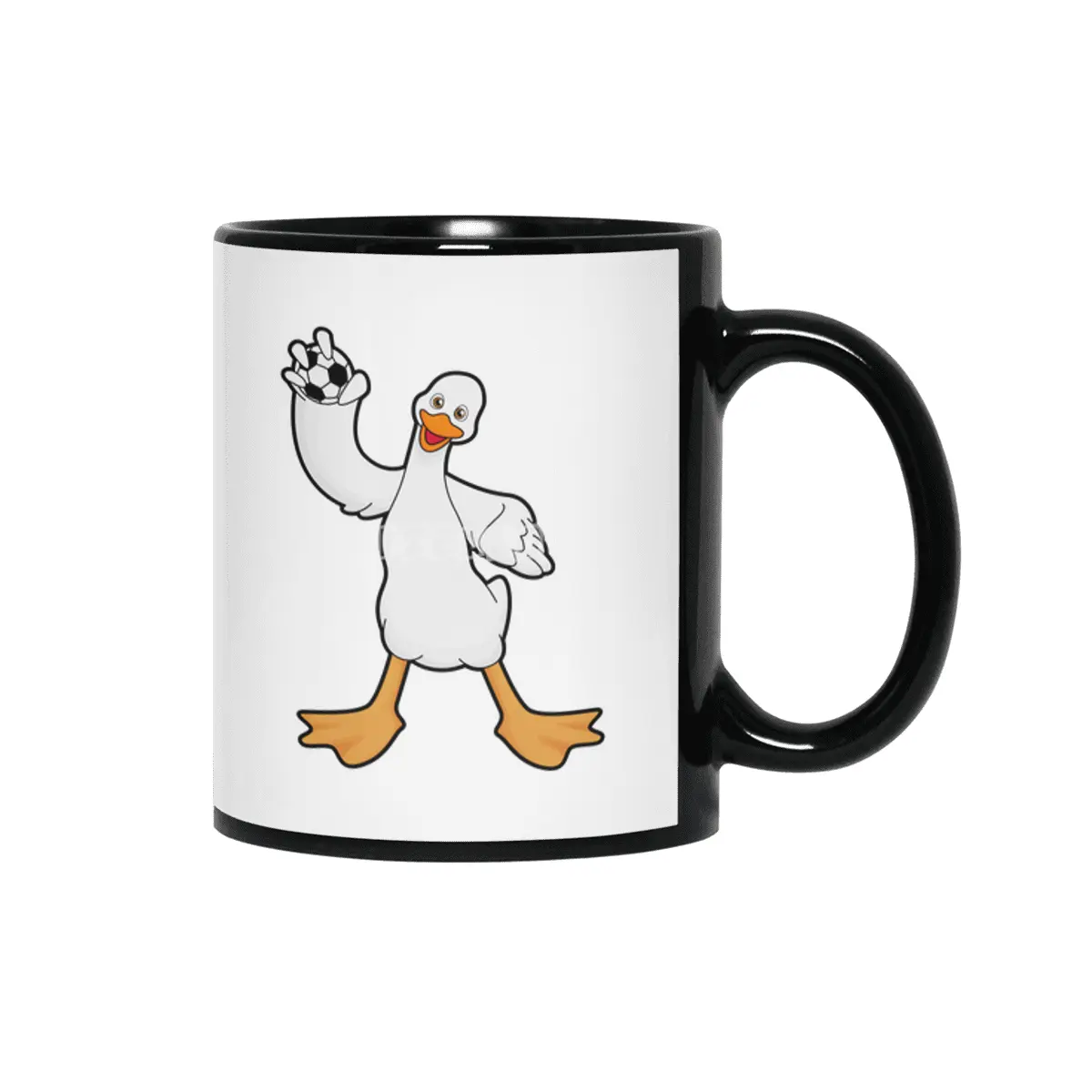 Duck as Handball player with Handball Siyah Kupa
