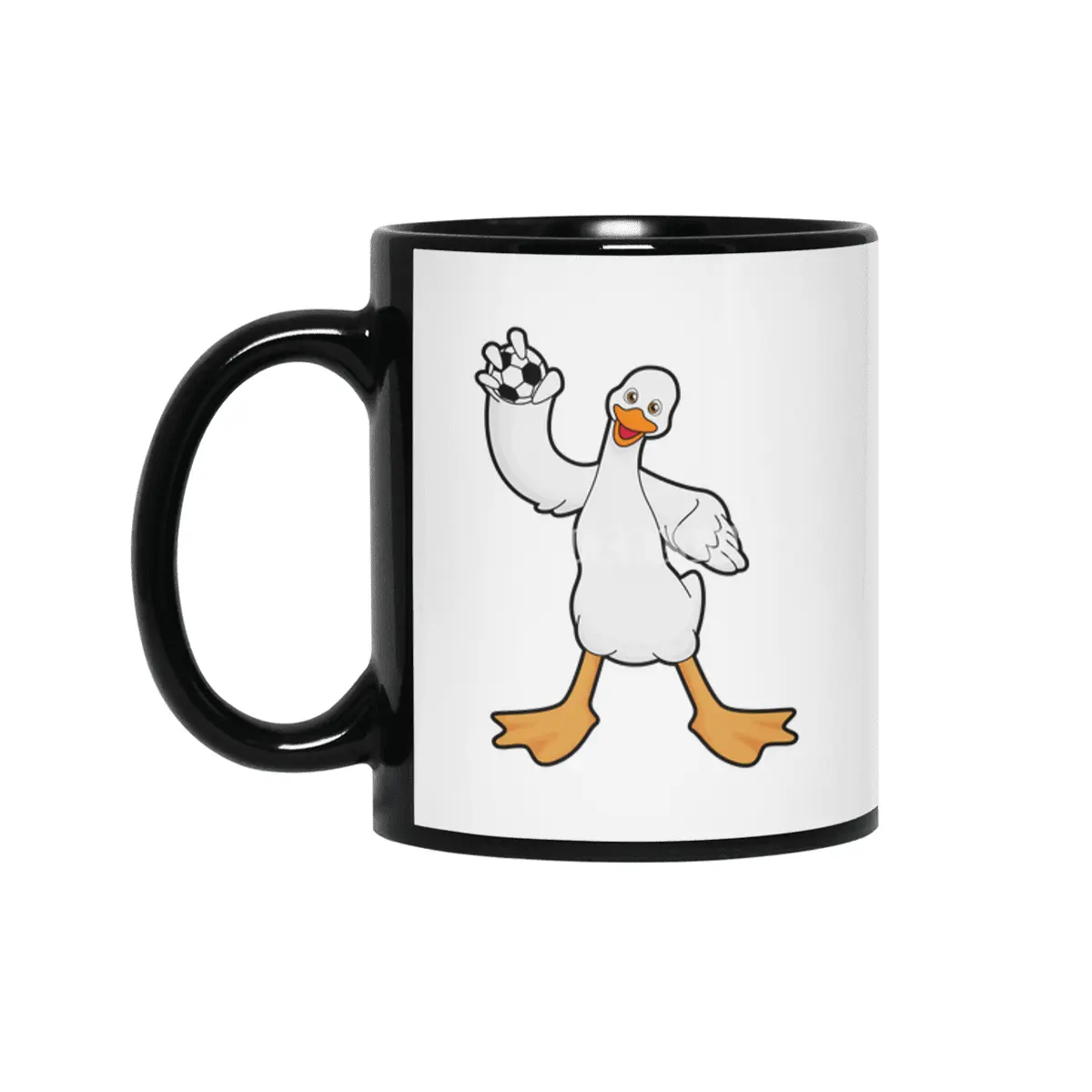 Duck as Handball player with Handball Siyah Kupa