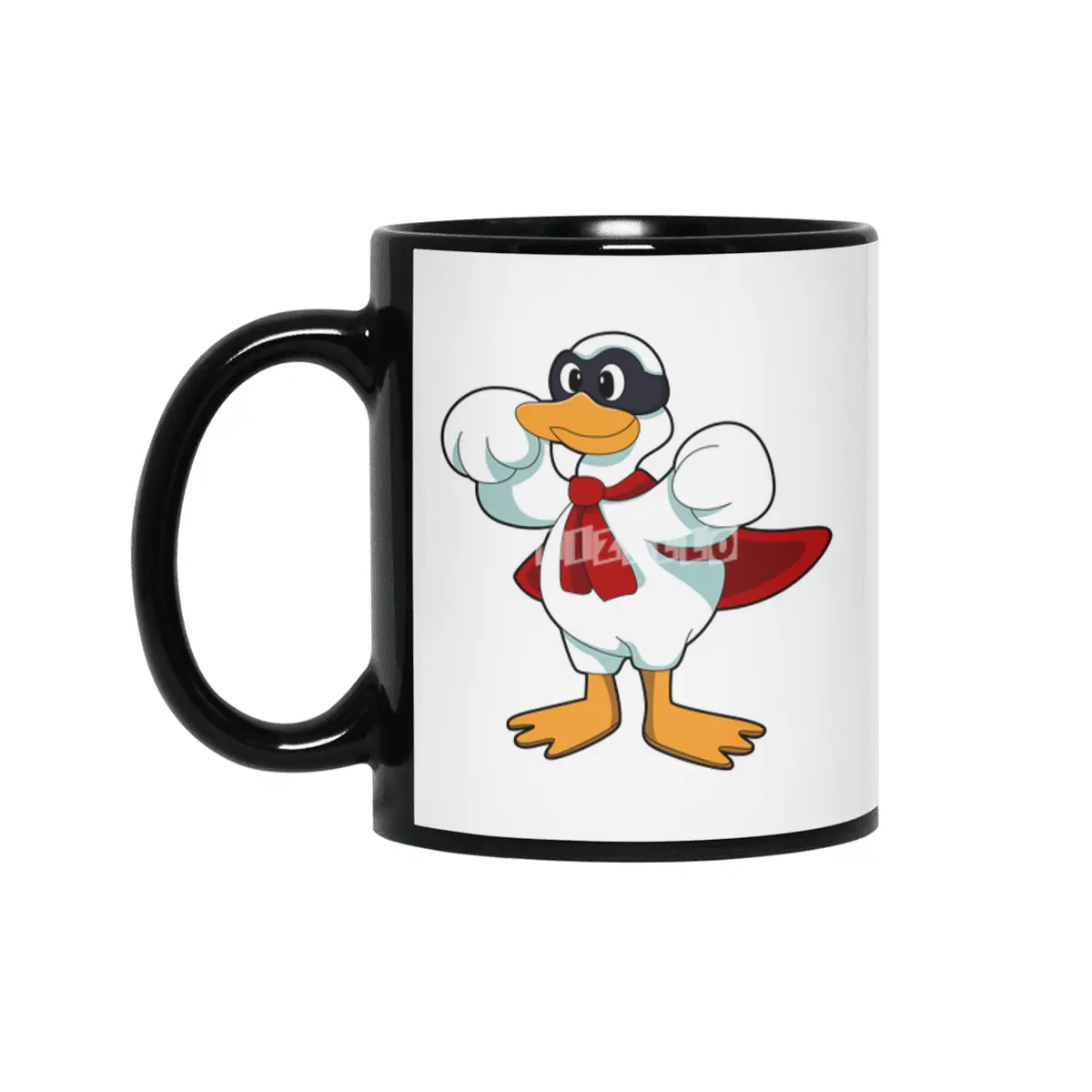 Duck with Cape & Mask Siyah Kupa